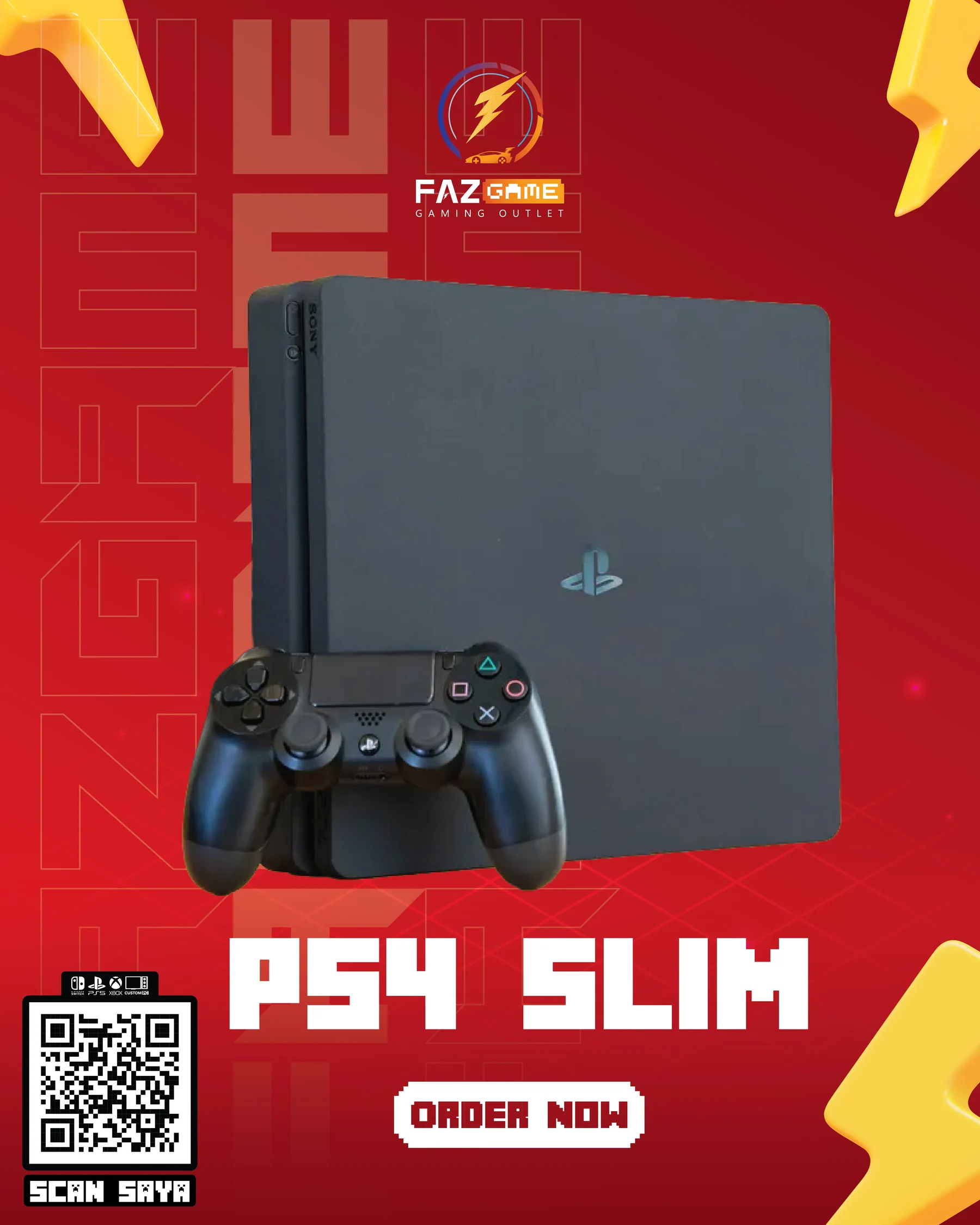PS4 Slim 500GB used console