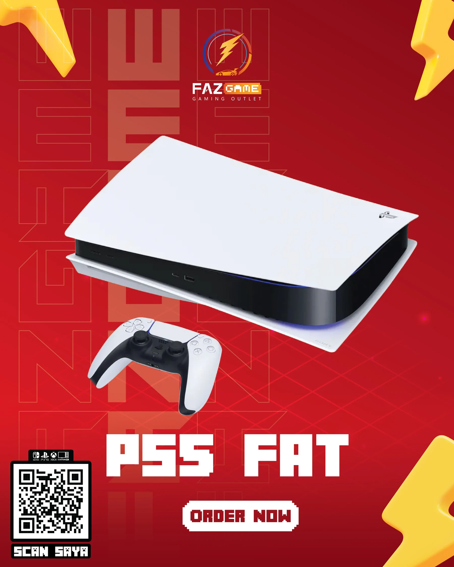 PS5 Fat Disc used console