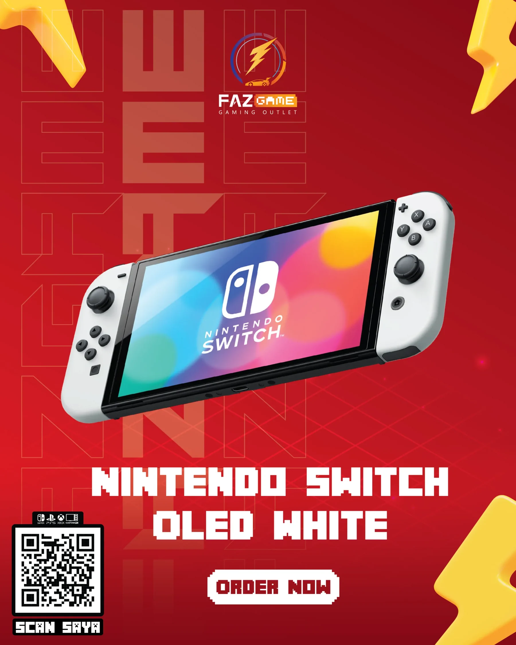 Nintendo Switch OLED White used console